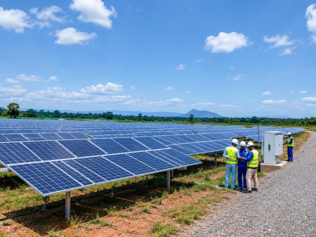 Centrale photovoltaïque en Afrique centrale